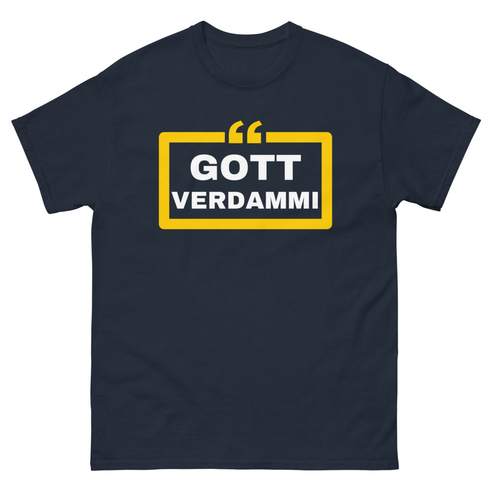 T-shirt Suisse marine - Gott Verdammi, fierté helvétique