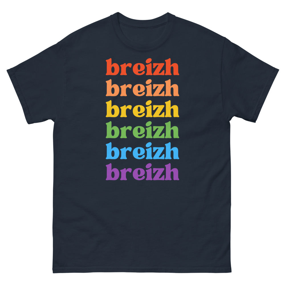 T-shirt Bretagne marine - Breizh à répétition