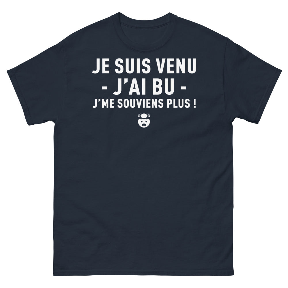 T-shirt Bretagne marine - Je suis venu j'ai bu