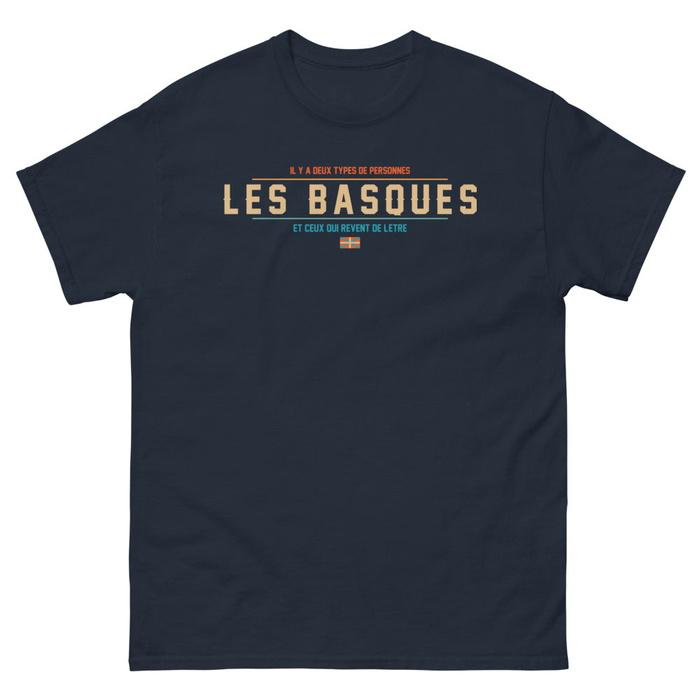 T-shirt Basque marine - Fier d'être du Pays Basque
