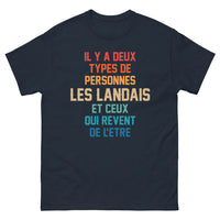Thumbnail for T-shirt Landes marine - Deux types de Landais humoristique
