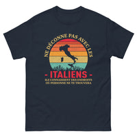 Thumbnail for T-shirt Italie marine - Attention aux Italiens !