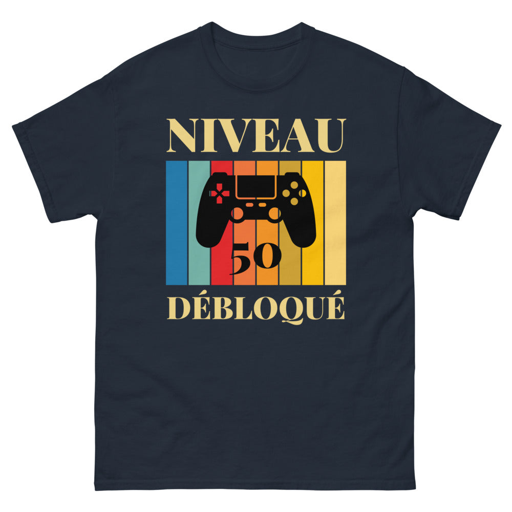 T-shirt Bretagne marine - Débloque Niveau 50