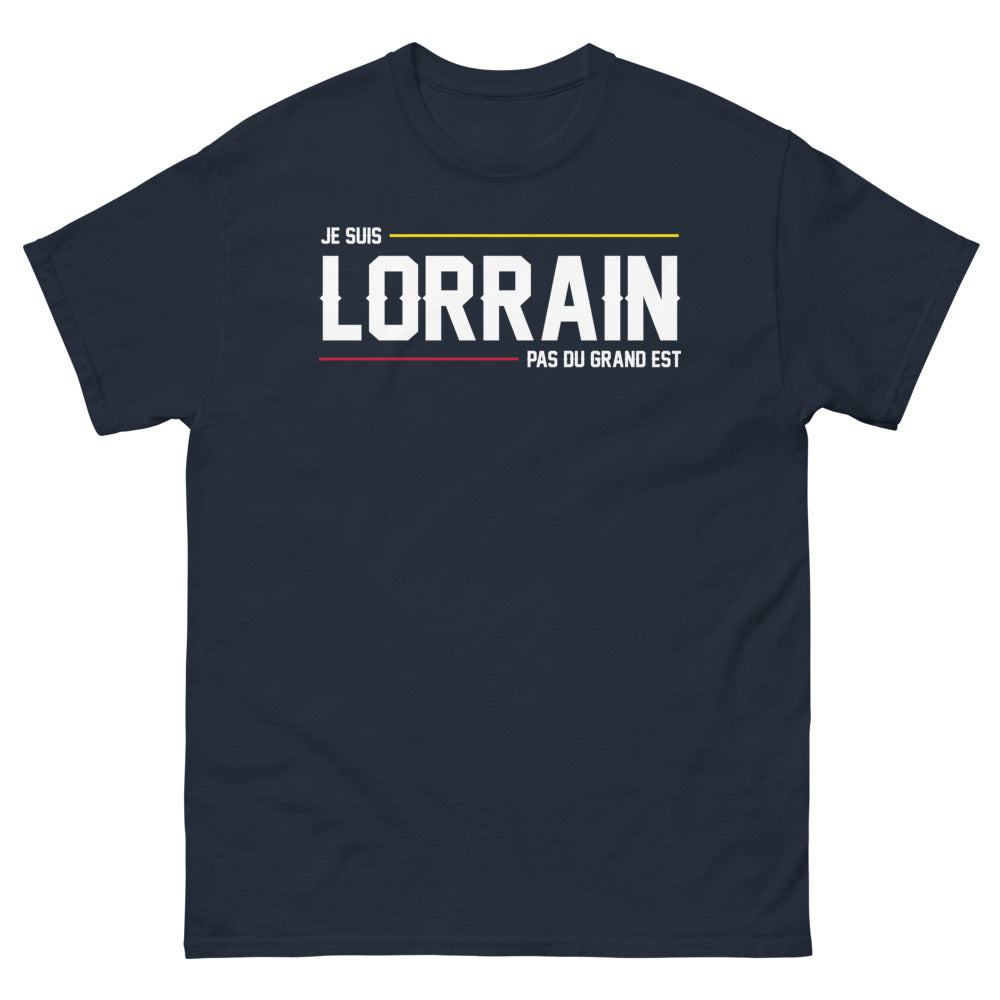 T-shirt Lorraine marine - Je suis Lorrain, pas du Grand Est
