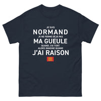 Thumbnail for T-shirt Normand marine - Fier de ma parole humoristique