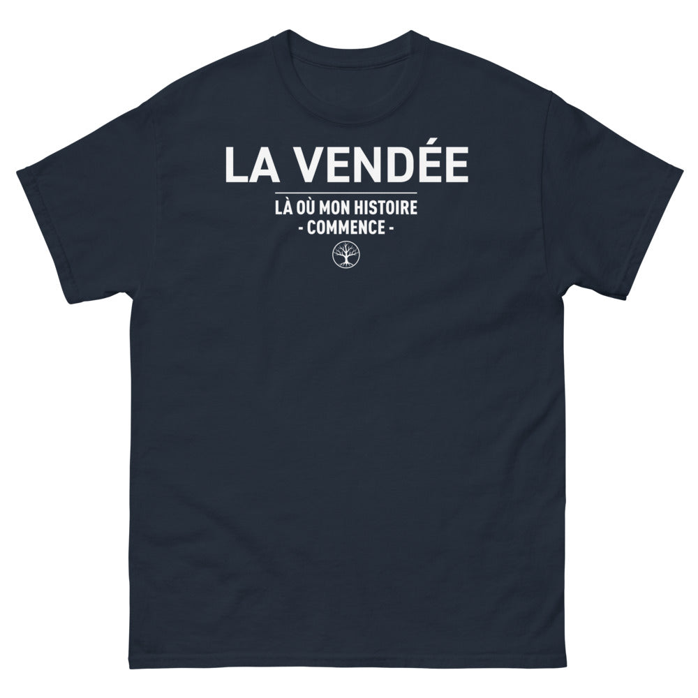 T-shirt Vendée marine - Là où mon histoire commence