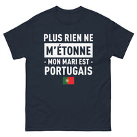 Thumbnail for T-shirt Portugal noir dos - Mon mari est Portugais