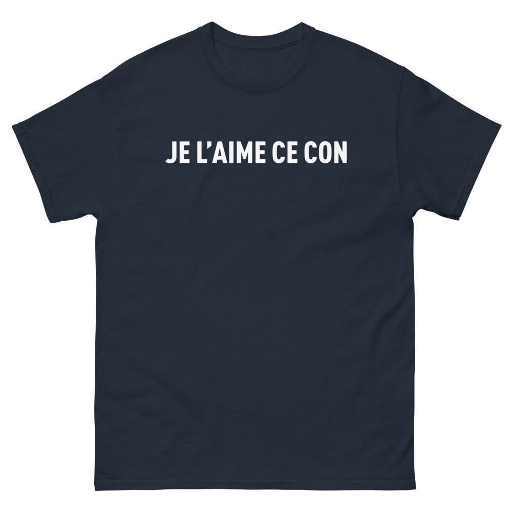 T-shirt Drôle Regional noir - Je l'aime ce con dos