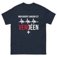 Thumbnail for T-shirt Vendée marine - Mon groupe sanguin est Vendéen