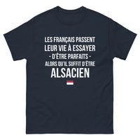 Thumbnail for T-shirt Alsacien marine - Fierté et humour en Alsace