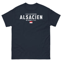 Thumbnail for T-shirt Alsacien marine - Français de Papiers, Alsacien de Cœur