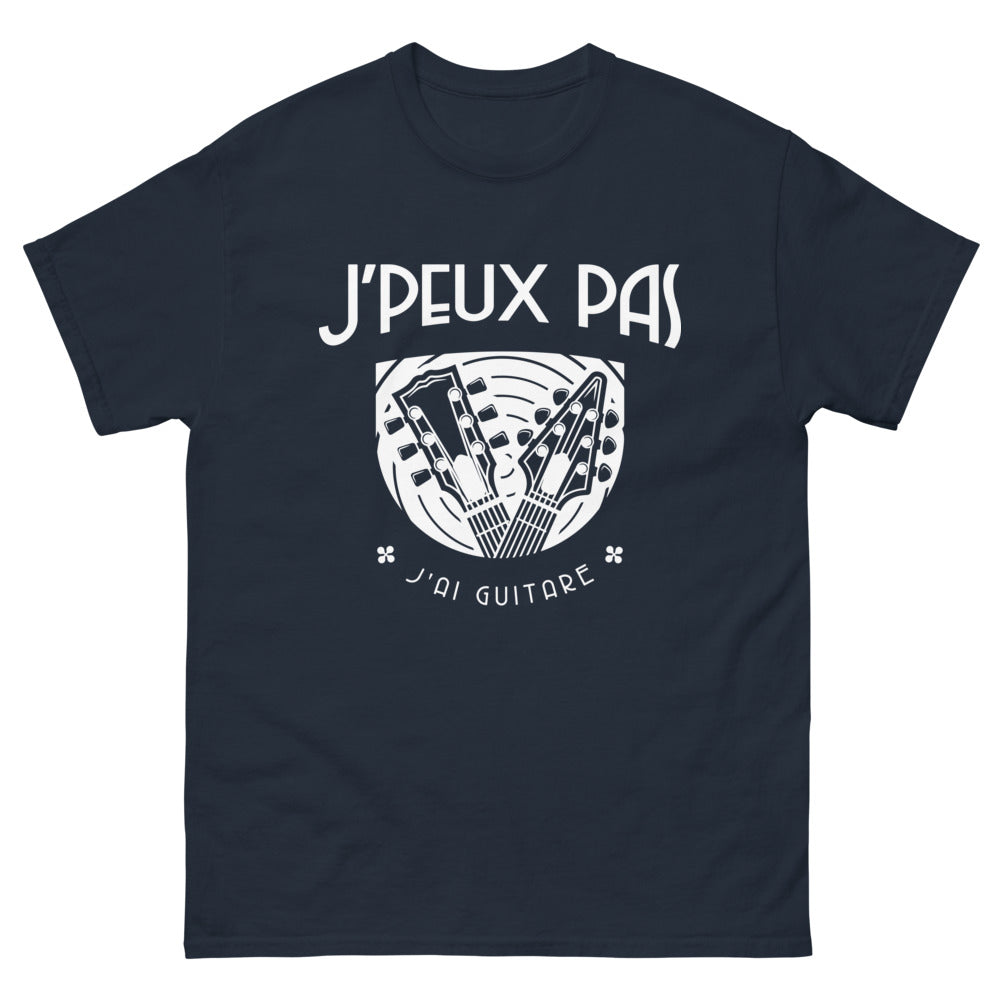 T-shirt Musicien Passionné marine - Guitare en priorité