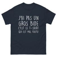 Thumbnail for T-shirt humour marine - J'ai pas un gros bide, c'est le t-shirt qui est mal foutu