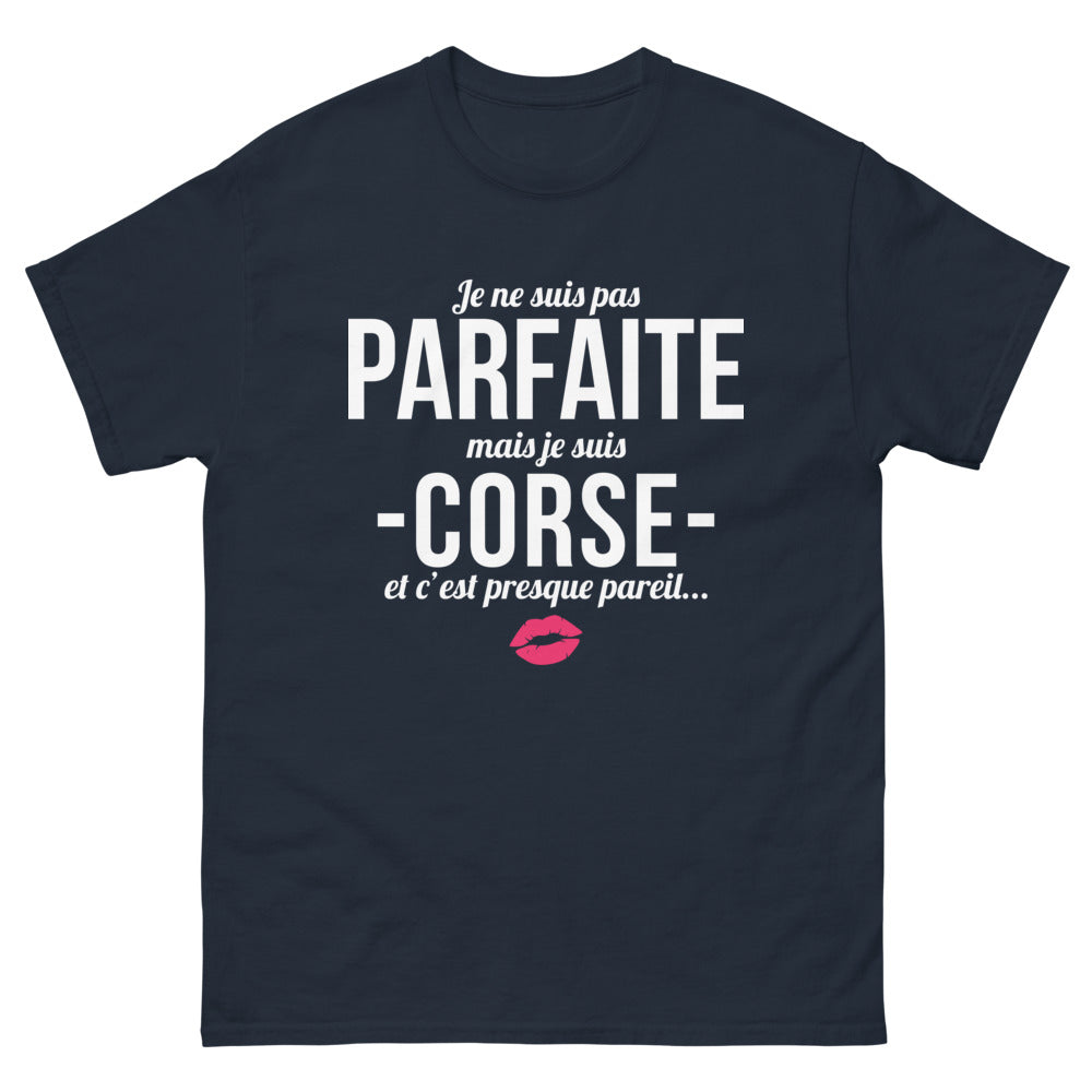 T-shirt Corse marine - Être corse, presque parfait