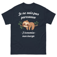 Thumbnail for T-shirt femme marine - Optimiser son énergie avec humour