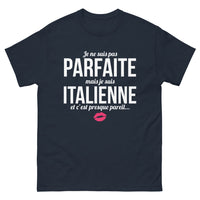 Thumbnail for T-shirt Italie marine - Je ne suis pas parfaite, mais Italienne