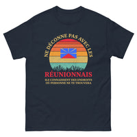 Thumbnail for T-shirt Réunion noir dos - humour et sagacité réunionnaise