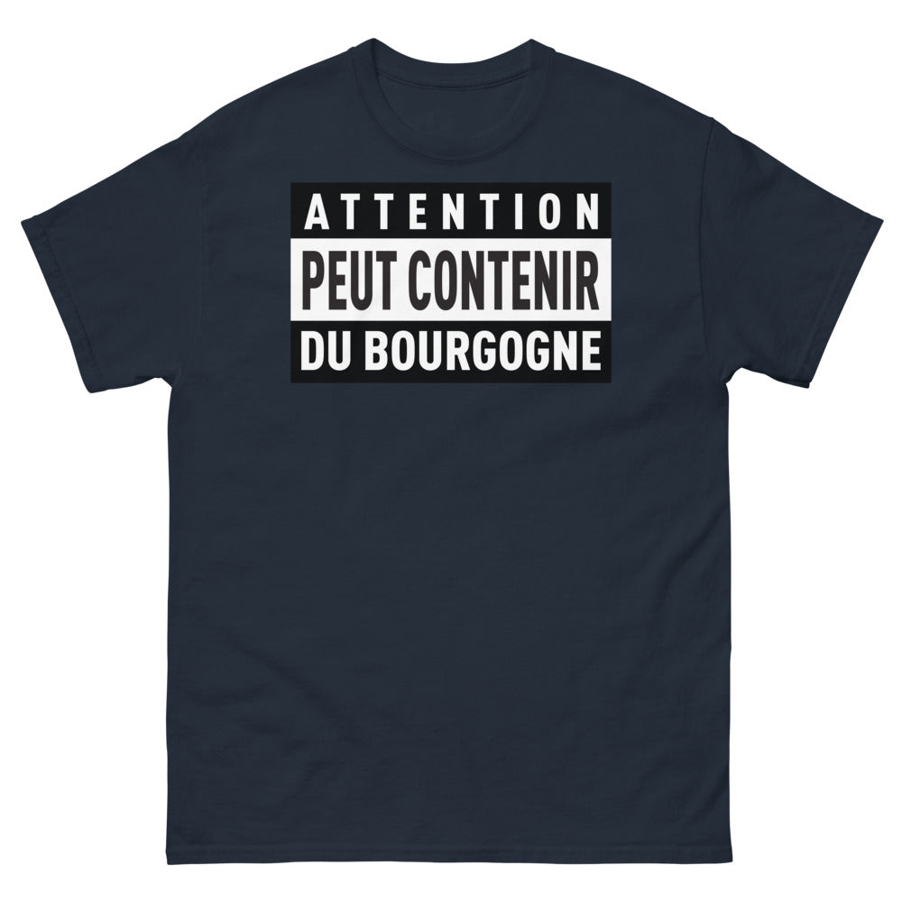T-shirt Bourgogne marine - Attention : peut contenir du Bourgogne