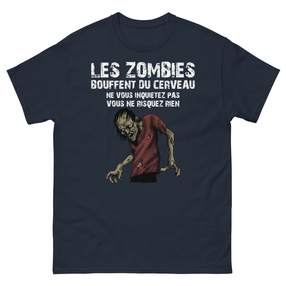 T-shirt Zombie marine - Univers terrifiant et amusant