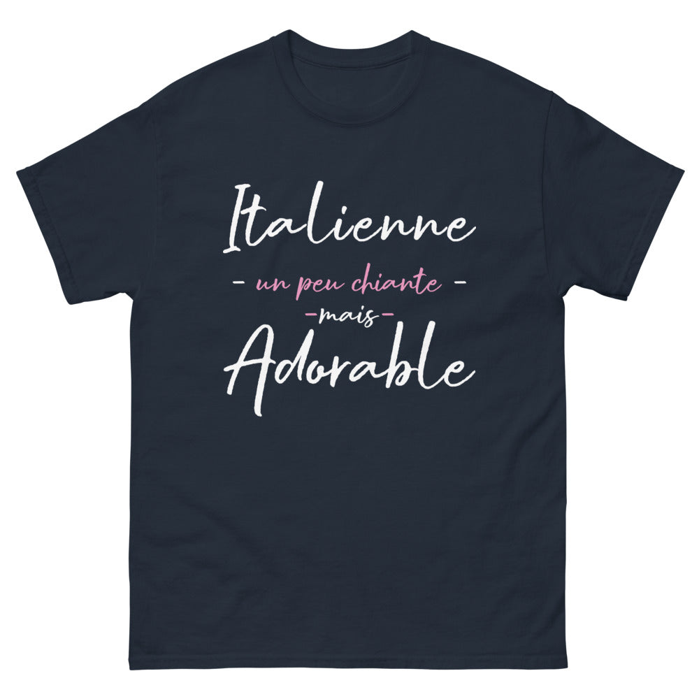 T-shirt Italie marine - Un peu chiante avec humour