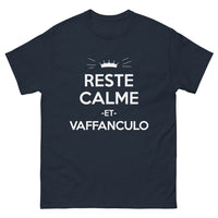 Thumbnail for T-shirt Italie marine - Reste calme et vaffanculo