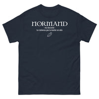 Thumbnail for T-shirt Normand marine - Ma descente tu n'aimes pas la monter en vélo