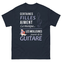 Thumbnail for T-shirt Guitare noir dos - Passion et talent musical