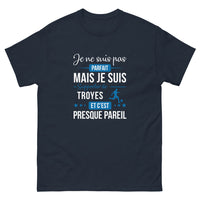 Thumbnail for T-shirt Troyes marine - Je ne suis pas parfait, mais supporter