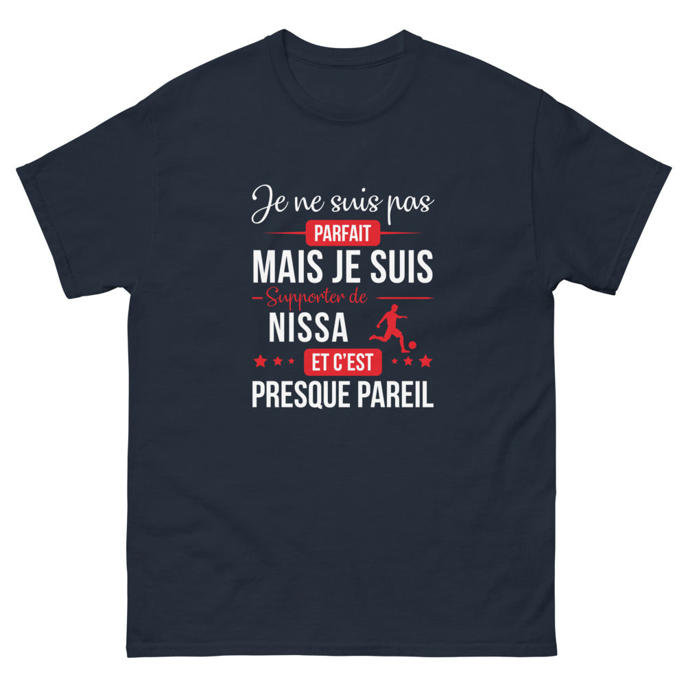 T-shirt Nice marine - Supporter presque parfait avec humour