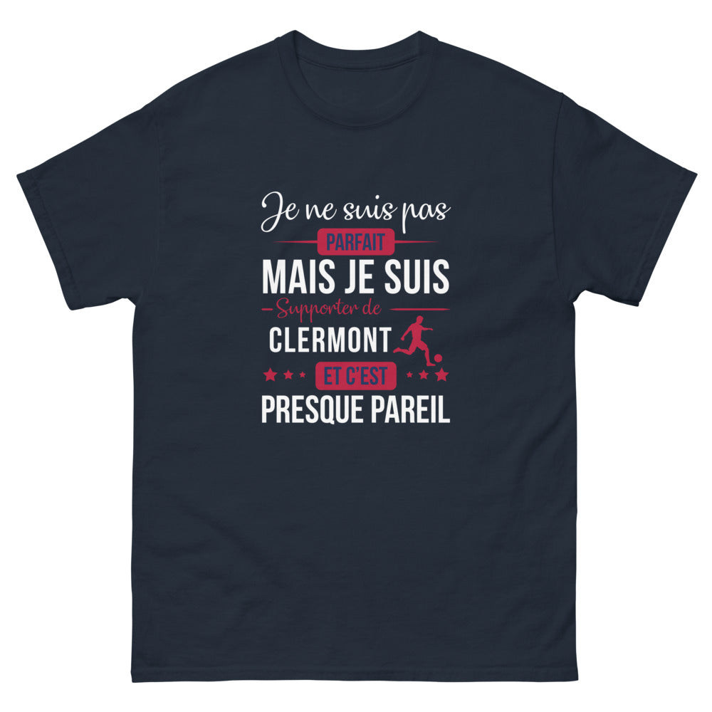 T-shirt Clermont marine - Je ne suis pas parfait, mais presque