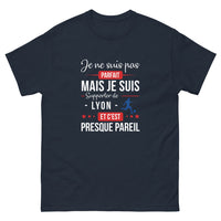 Thumbnail for T-shirt Lyon marine - Je ne suis pas parfait, mais supporter