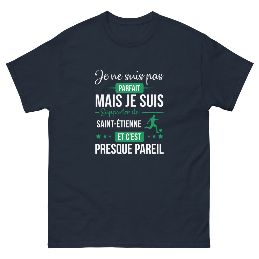 T-shirt Saint-Étienne noir dos - Presque parfait pour les Verts