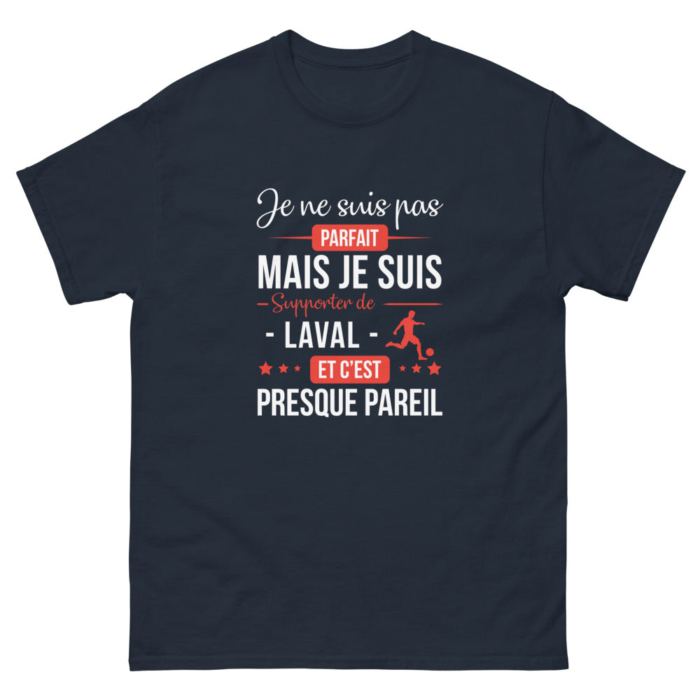 T-shirt Laval marine - Je ne suis pas parfait !