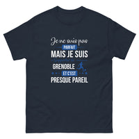 Thumbnail for T-shirt Grenoble marine - Je ne suis pas parfait, mais...