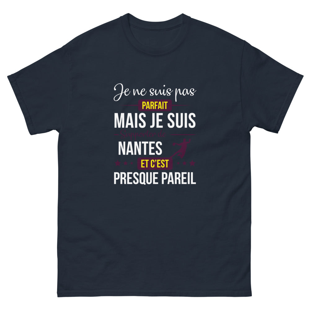 T-shirt Nantes marine - Je ne suis pas parfait, supporter de Nantes