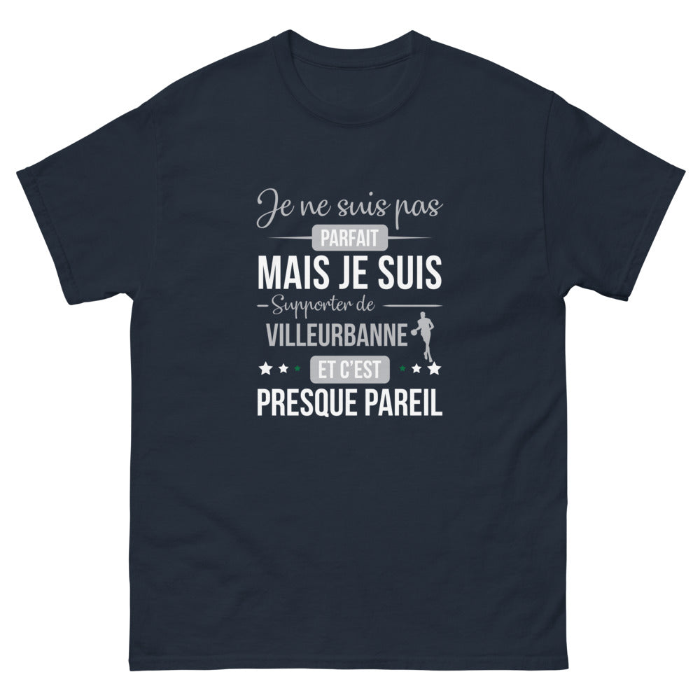 T-shirt Villeurbanne marine - Supporter presque parfait