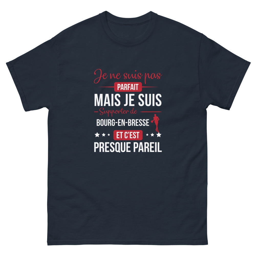 T-shirt Bourg-en-Bresse marine - Engagement presque parfait
