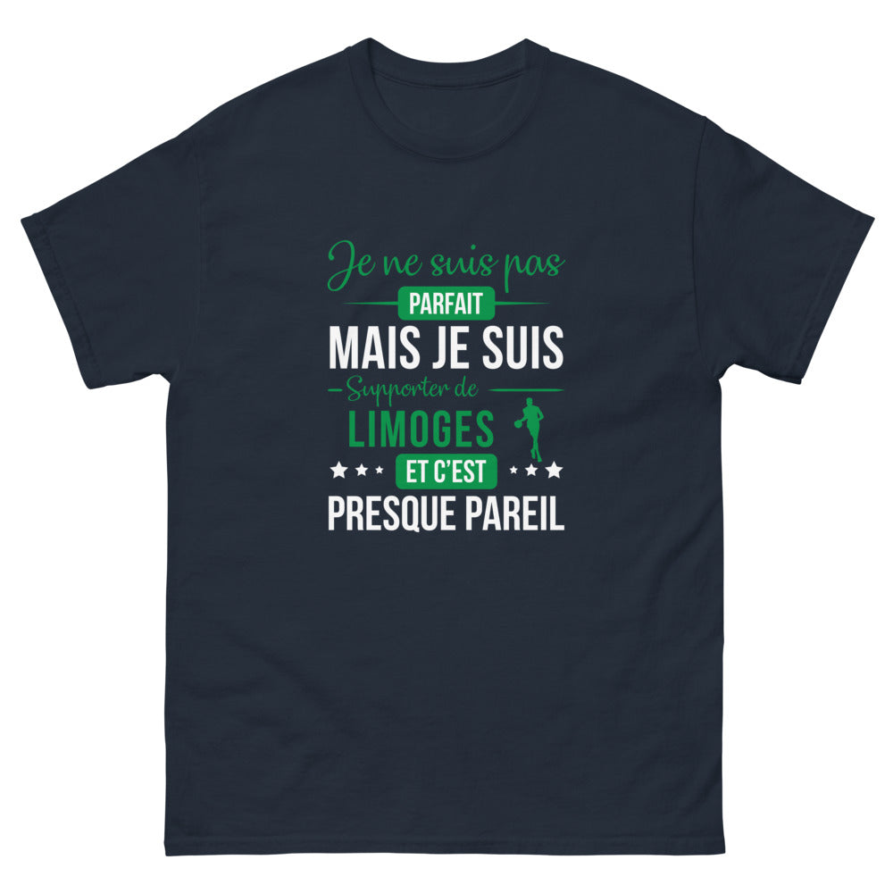 T-shirt Limoges bleu marine - Supporter presque parfait