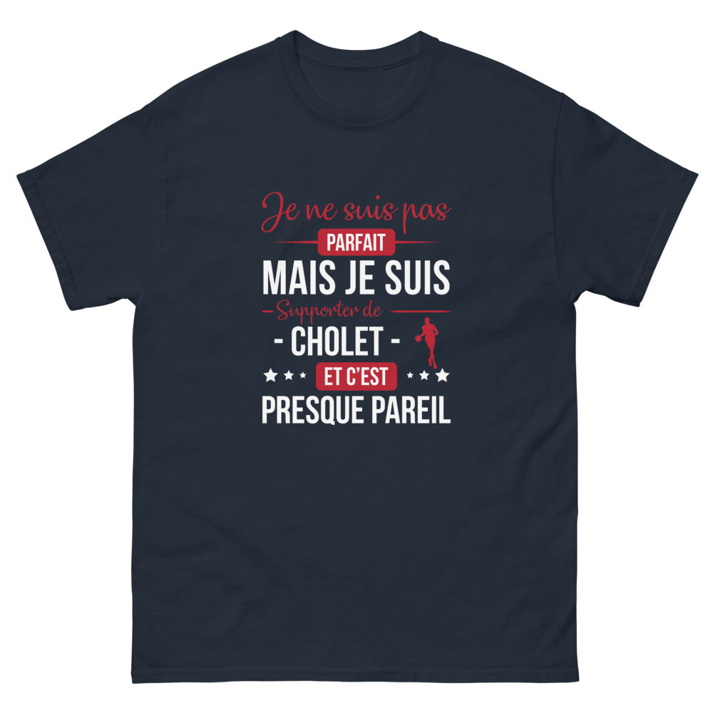 T-shirt Cholet marine - Je ne suis pas parfait, mais...