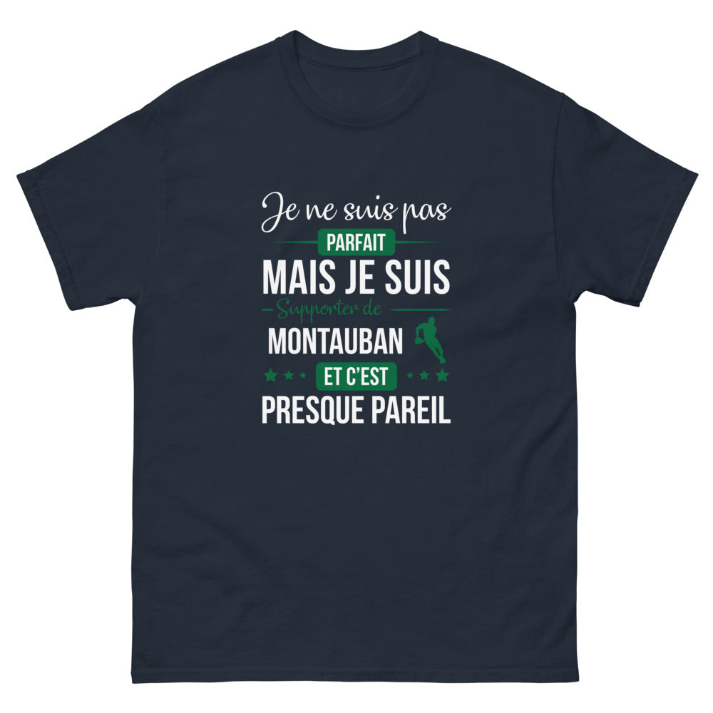 T-shirt Montauban marine - Supporter avec humour et panache
