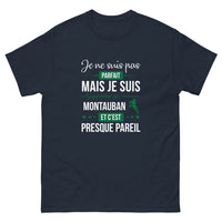 Thumbnail for T-shirt Montauban marine - Supporter avec humour et panache
