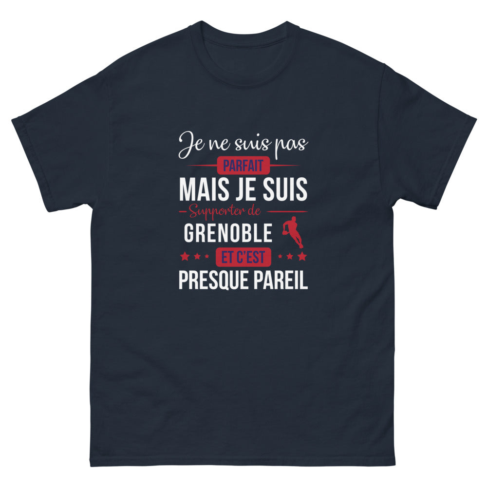 T-shirt Grenoble marine - Supporter presque parfait