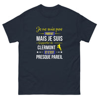 Thumbnail for T-shirt Clermont marine - Je ne suis pas parfait mais je suis supporter