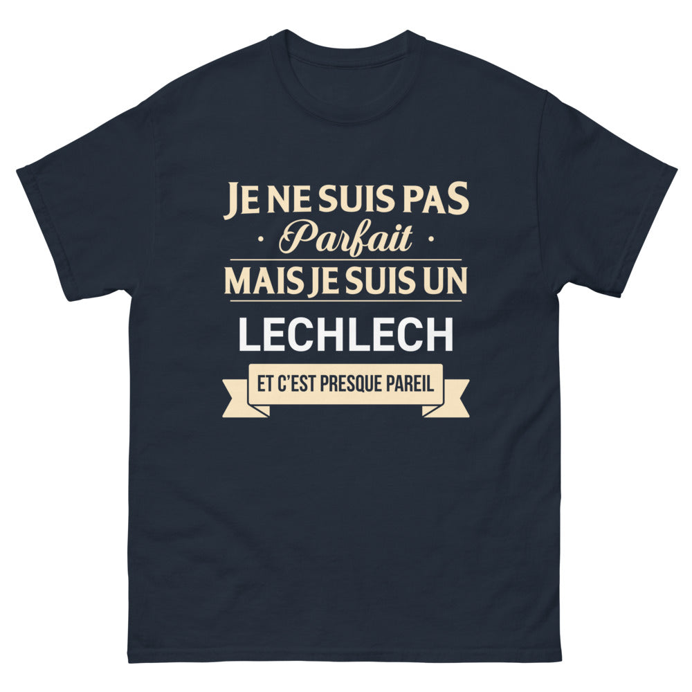 T-shirt Lechlech marine - Je ne suis pas parfait, mais...