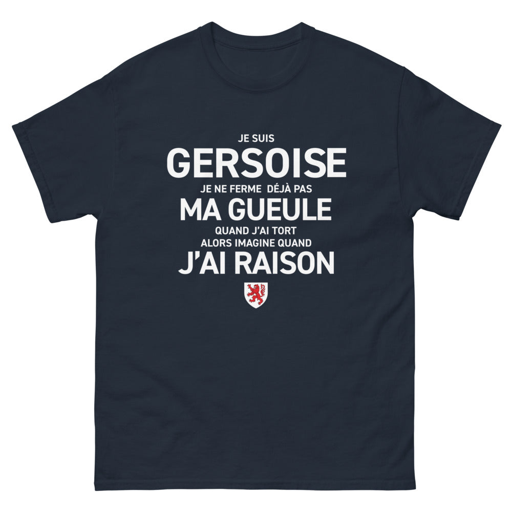 T-shirt Gersoise marine - Fierté et humour gascon