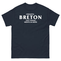 Thumbnail for T-shirt Bretagne marine - Tout travail mérite sa bière