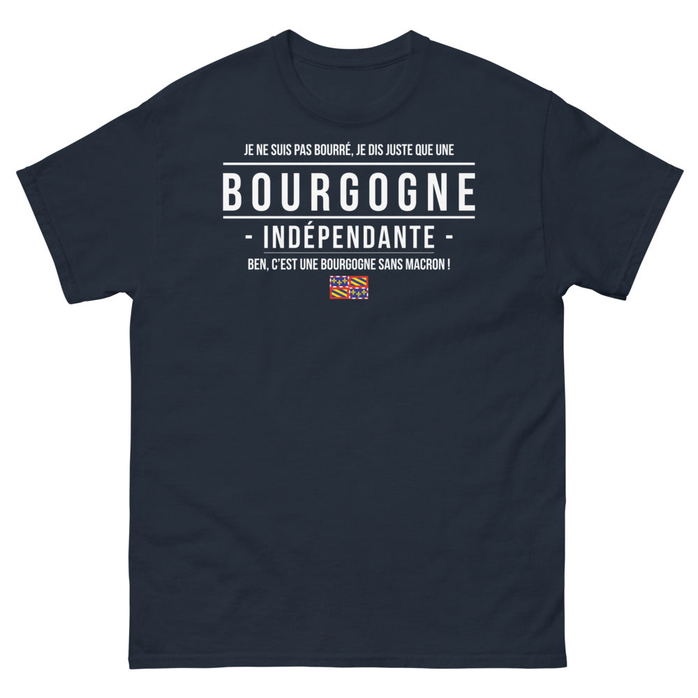 T-shirt Bourgogne marine - Indépendance sans Macron