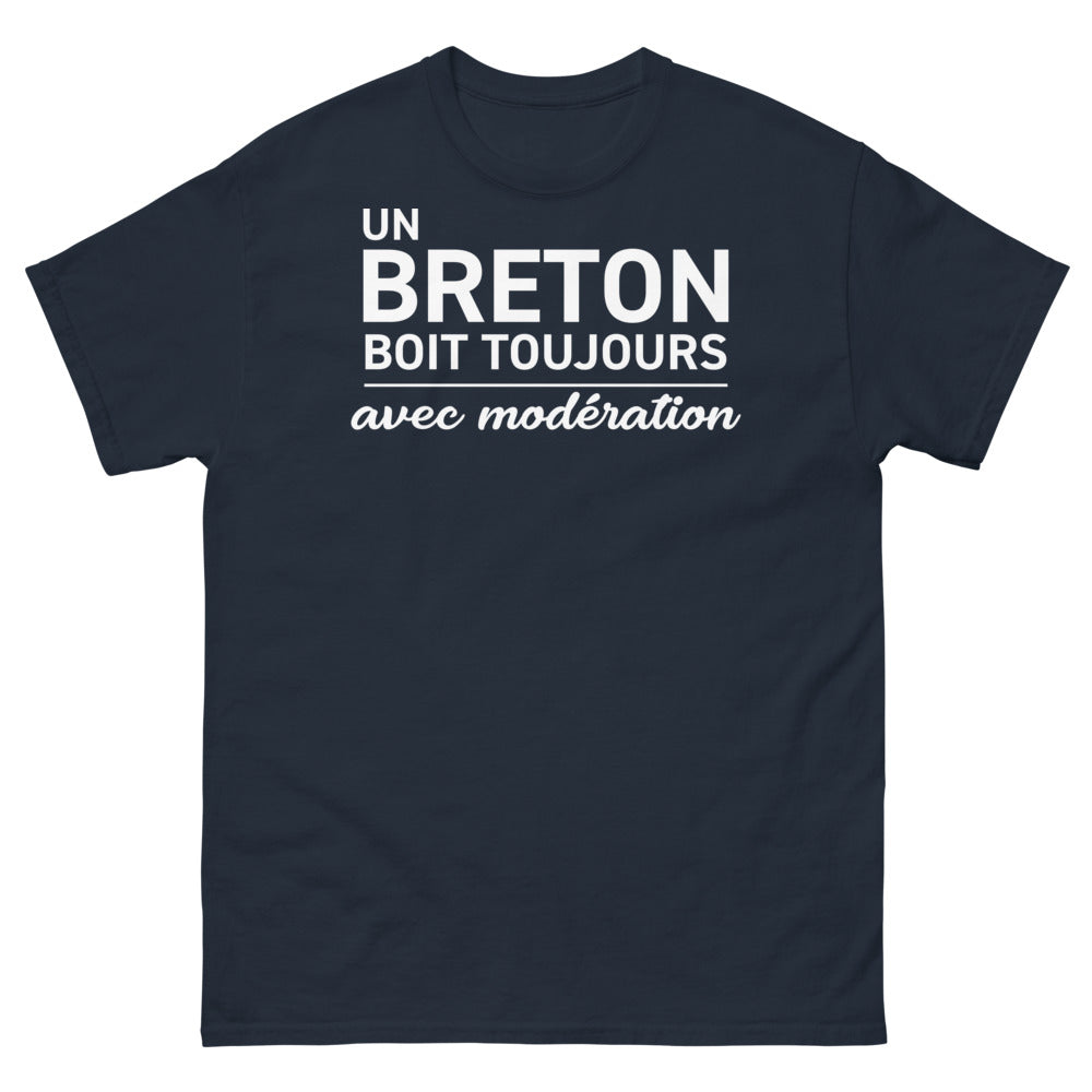 T-shirt Bretagne marine - Humour et modération bretonne