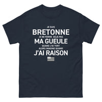 Thumbnail for T-shirt Bretagne marine - Une Bretonne ne lâche jamais