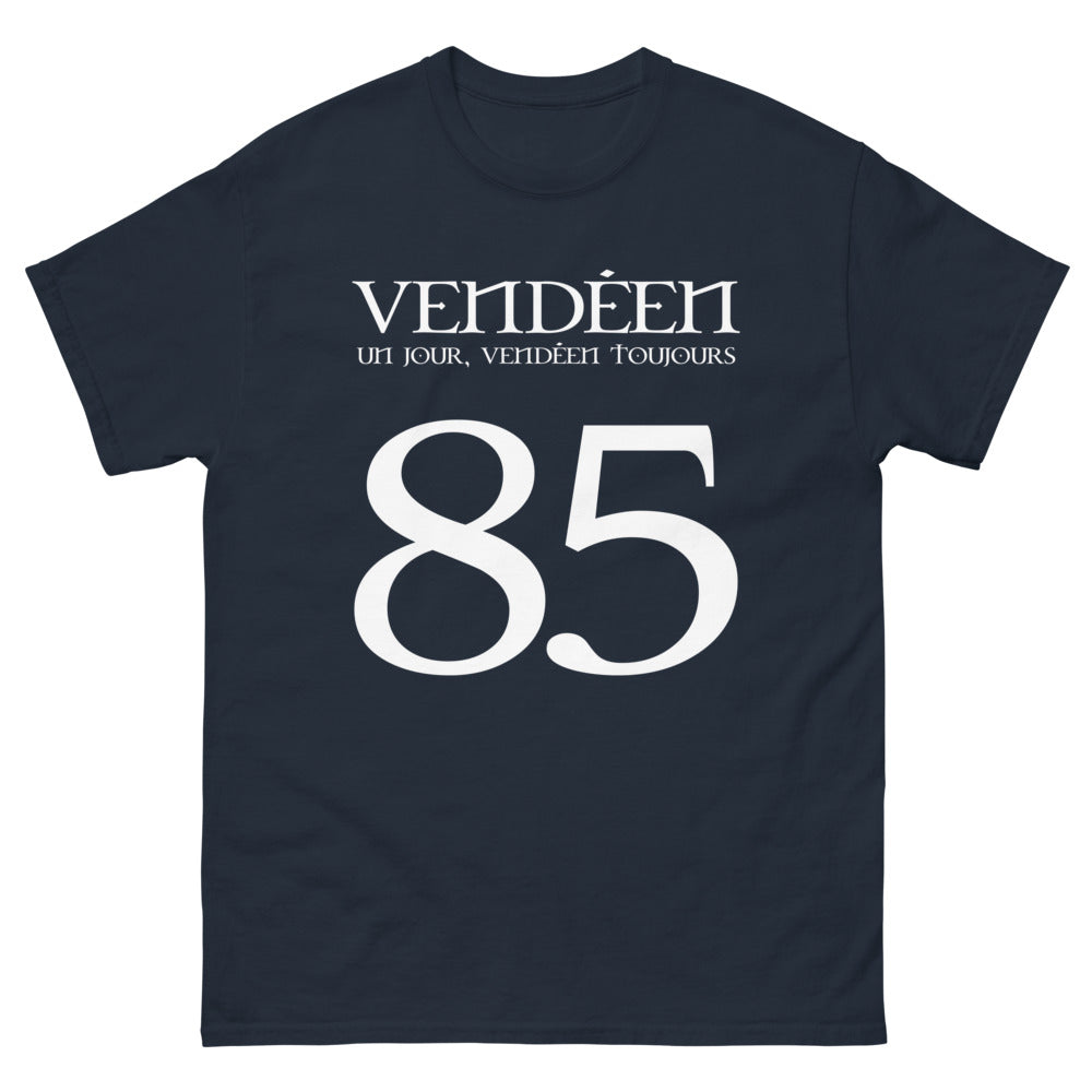 T-shirt Vendéen marine - Fier d'être Vendéen un jour, toujours